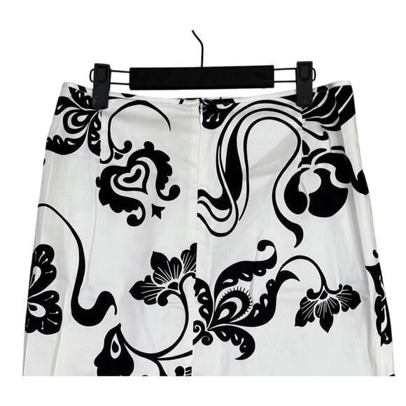 Tahari A Line Floral Whimsical Knee Length Pencil Skirt Zip Closure 10 Colorful - Picture 5 of 14